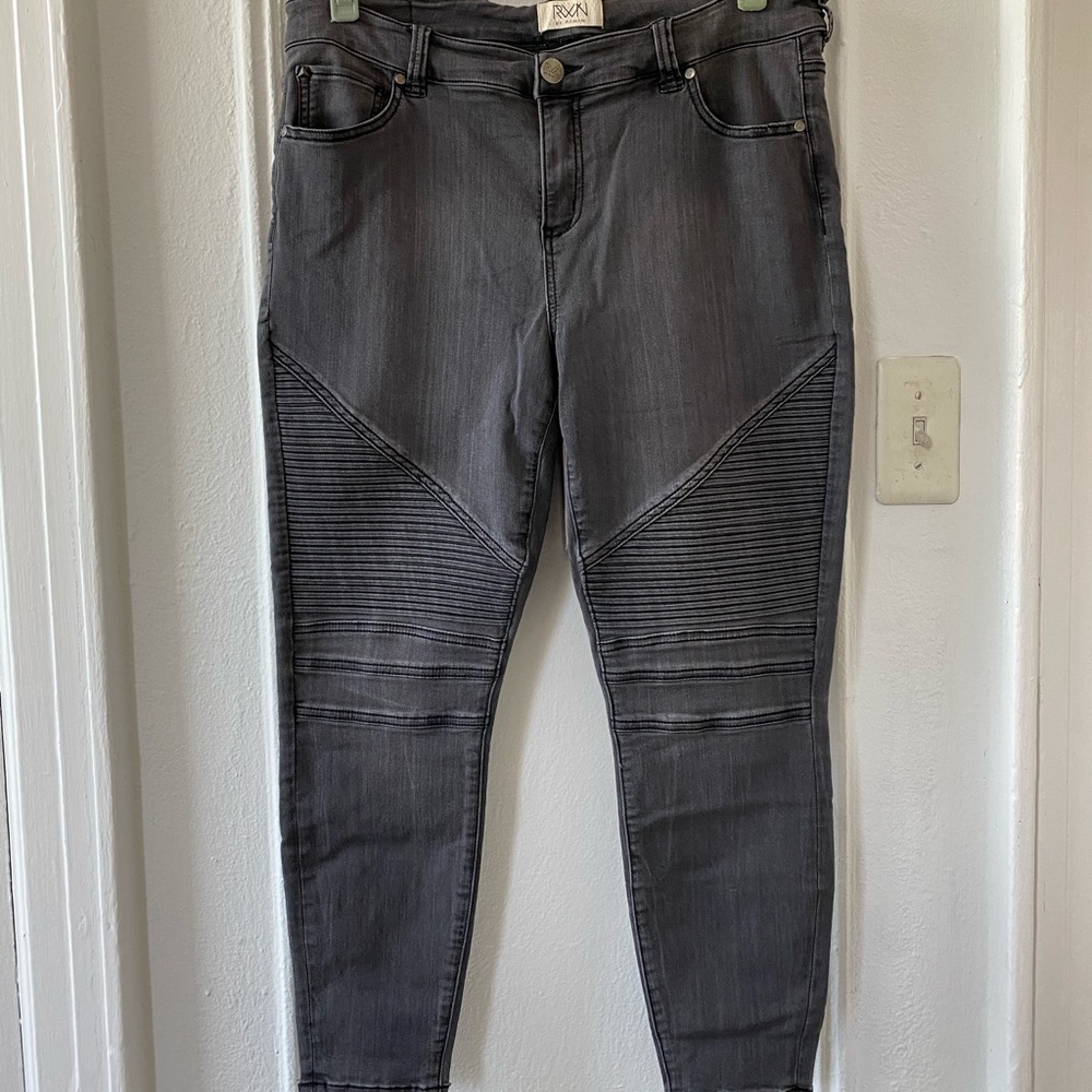 RWN by Rawan curvy motorbike jeans